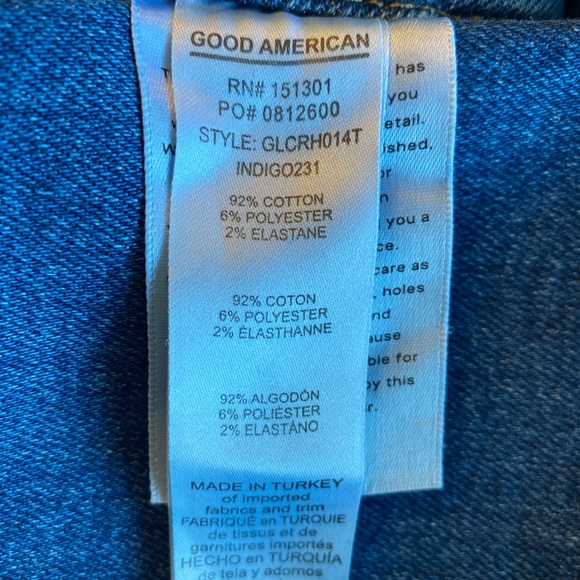NWT Good American Good Legs High-Rise Crop Jeans Size 2 - Picture 10 of 10